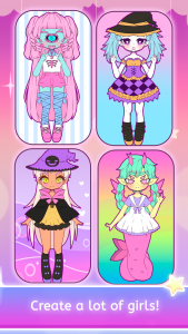 اسکرین شات 4 بازی Mimistar dress up chibi doll