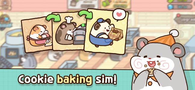 اسکرین شات 1 بازی Hamster Cookie Factory