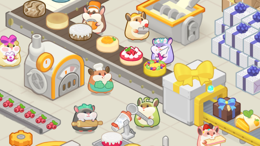 اسکرین شات 1 بازی Hamster cake factory