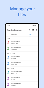 اسکرین شات 2 برنامه Download manager