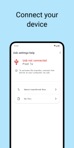 اسکرین شات برنامه USB settings help 1