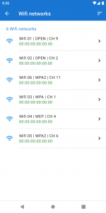 اسکرین شات برنامه Wifi password pro 3