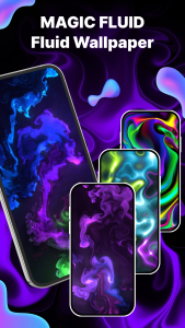 اسکرین شات 1 برنامه Fluid Wallpaper - Relax Slime