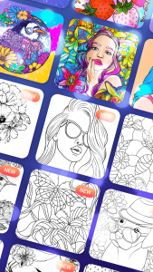 اسکرین شات 3 بازی Magic Paint: Color by number