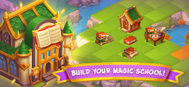 اسکرین شات 4 بازی Magic School - Wizard Merge