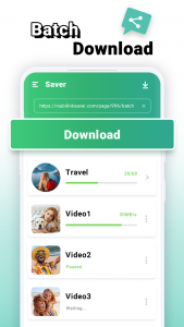 اسکرین شات برنامه Status Saver: Video Downloader 5