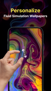 اسکرین شات برنامه Magic Fluid Live Wallpaper 3