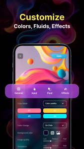 اسکرین شات برنامه Magic Fluid Live Wallpaper 4