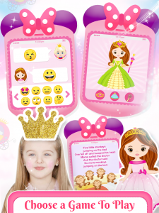 اسکرین شات بازی Pink Talking Princess Phone 5