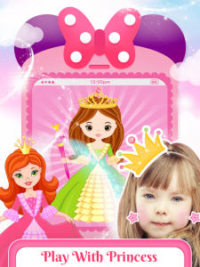 اسکرین شات بازی Pink Talking Princess Phone 6