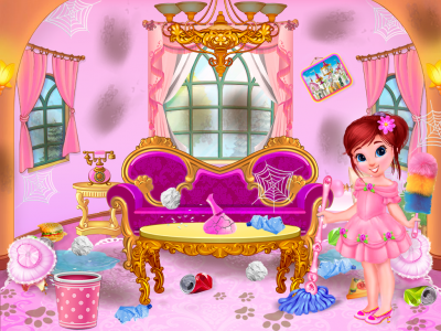 اسکرین شات 2 بازی Princess House Cleanup Girls