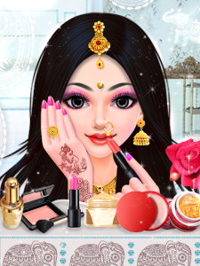 اسکرین شات برنامه Indian Bride Fashion Wedding Makeover And Makeup 5
