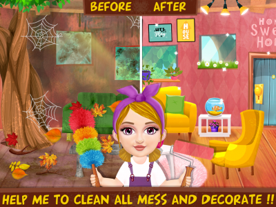 اسکرین شات بازی House Cleanup For Girls 4