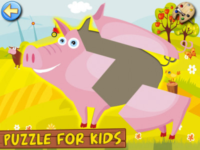 اسکرین شات بازی Farm Animals: Kids & Girls puzzles games Free 8