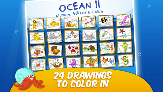اسکرین شات بازی Ocean II - Stickers and Colors 5