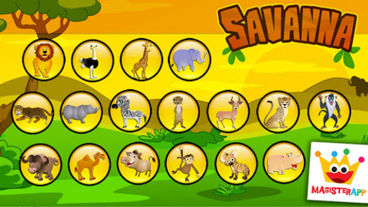 اسکرین شات بازی Savanna - Puzzles and Coloring Games for Kids 5
