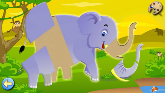 اسکرین شات بازی Savanna - Puzzles and Coloring Games for Kids 4