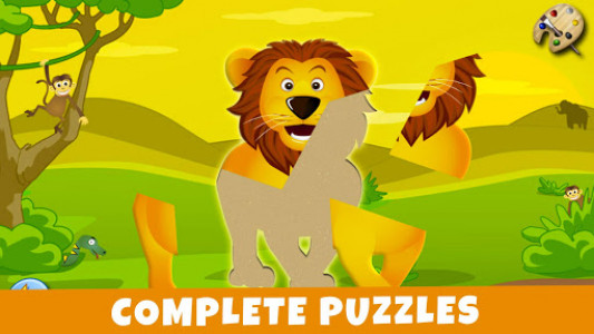 اسکرین شات بازی Savanna - Puzzles and Coloring Games for Kids 1