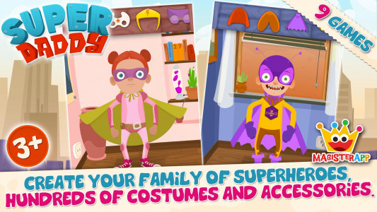 اسکرین شات بازی Super Daddy - Dress Up a Hero 2
