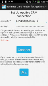 اسکرین شات برنامه Business Card Reader for Apptivo CRM 5