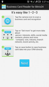 اسکرین شات برنامه Business Card Reader for Bitrix24 CRM 1