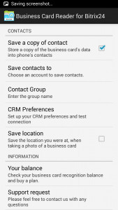 اسکرین شات برنامه Business Card Reader for Bitrix24 CRM 5