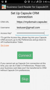 اسکرین شات برنامه Business Card Reader for Capsule CRM 5