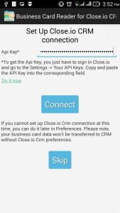 اسکرین شات برنامه Business Card Reader for Close.io CRM 3