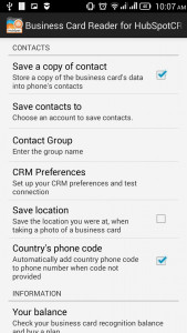 اسکرین شات برنامه Business Card Reader for HubSpot CRM 6