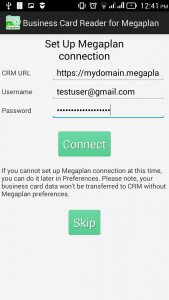اسکرین شات برنامه Business Card Reader for Megaplan CRM 3