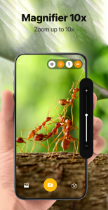 اسکرین شات 2 برنامه Magnifier Magnifying Glass 10x