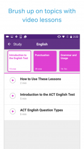 اسکرین شات برنامه ACT Test Prep, Practice, and F 3