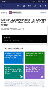 اسکرین شات 2 برنامه Email for Hotmail, Outlook Mai
