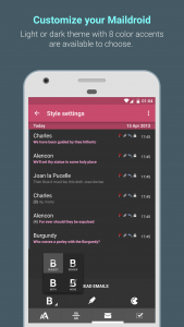 اسکرین شات برنامه MailDroid -  Email App 5