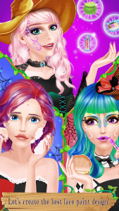 اسکرین شات بازی Face Paint Party: Spooky Salon 3
