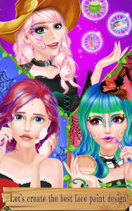 اسکرین شات بازی Face Paint Party: Spooky Salon 8