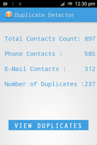 اسکرین شات برنامه Duplicate Contact Manager 3
