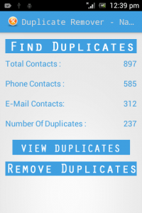 اسکرین شات برنامه Duplicate Contact Manager 4