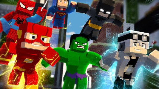 اسکرین شات 1 برنامه Superheroes Mod for Minecraft