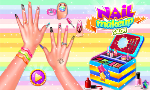 اسکرین شات بازی Girls Nail salon: Makeup Games 1
