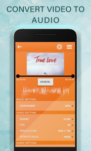 اسکرین شات برنامه Video to Audio Music: Video to MP3 Converter 3