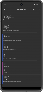 اسکرین شات 1 برنامه MalMath: Step by step solver