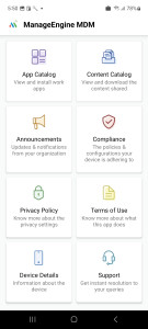 اسکرین شات برنامه ManageEngine MDM 2