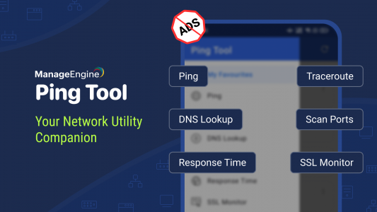 اسکرین شات 1 برنامه Ping Tool - DNS, Port Scanner