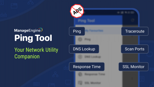 اسکرین شات برنامه Ping Tool - DNS, Port Scanner 1