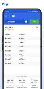 اسکرین شات 3 برنامه Ping Tool - DNS, Port Scanner