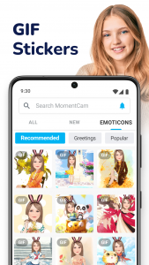 اسکرین شات برنامه MomentCam Cartoons & Stickers 3