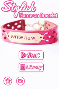 اسکرین شات برنامه Name on Bracelet 1