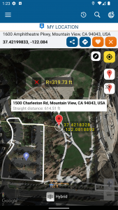 اسکرین شات 6 برنامه Map coordinate