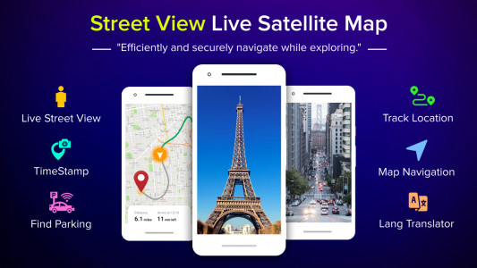اسکرین شات 1 برنامه Street View Live Satellite Map